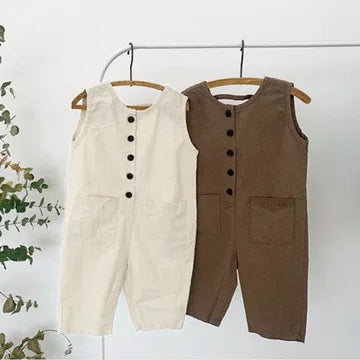 Walnut Double Pocket Romper