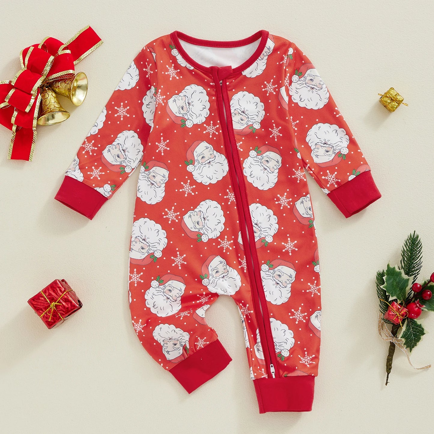 Santa Jumpsuit -Red