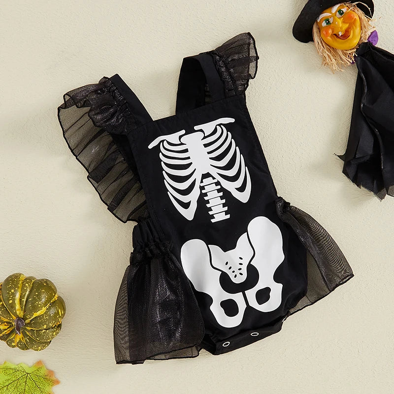 Halloween Romper Skeleton