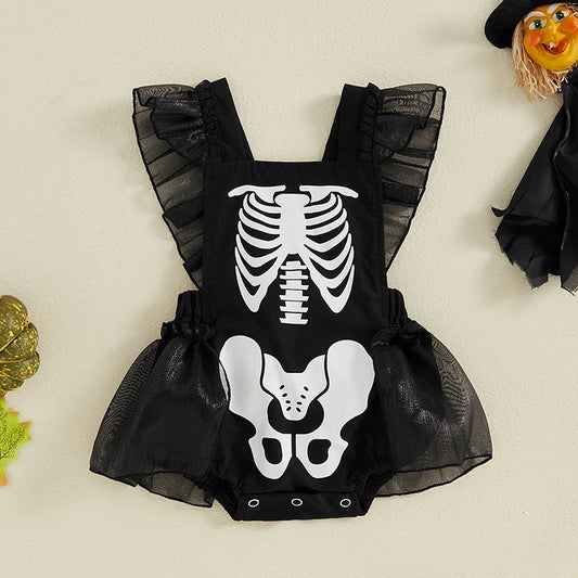 Halloween Romper Skeleton