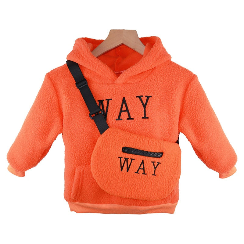 Wool Thick Children Hooded 2year -12year