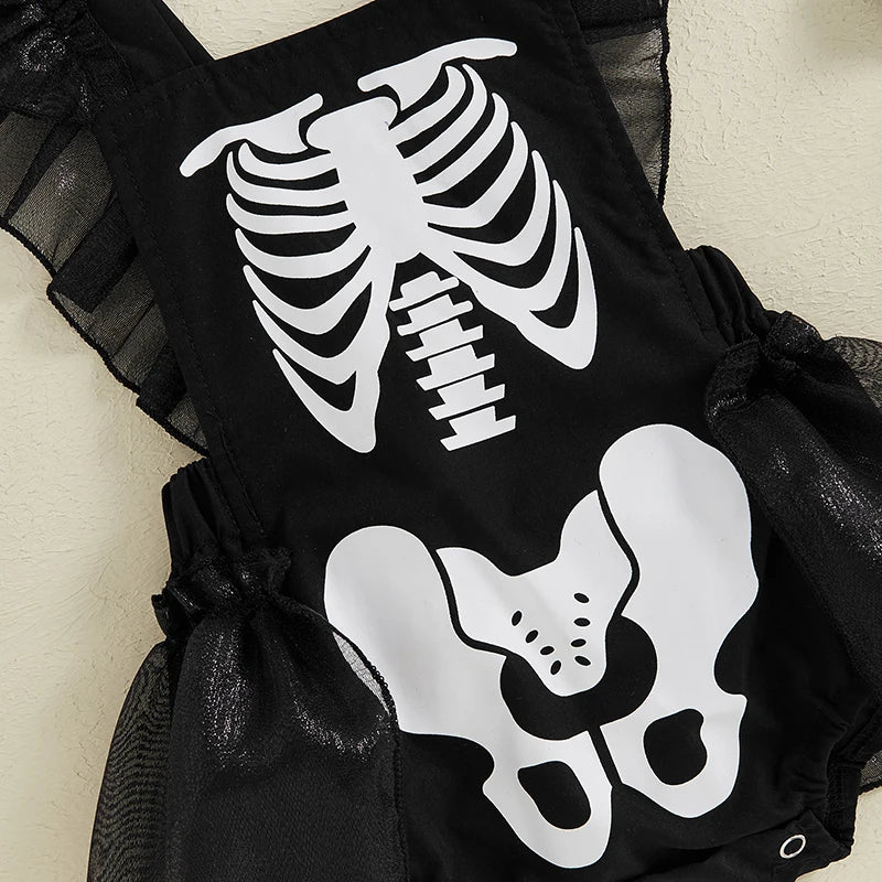 Halloween Romper Skeleton