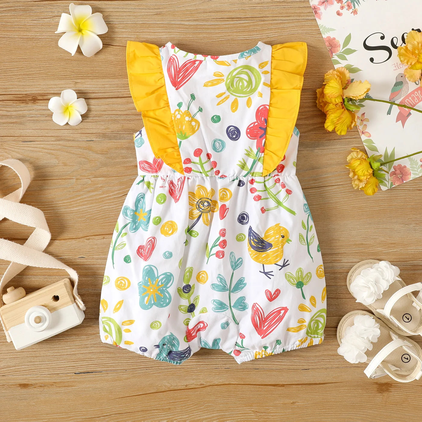 Allover Floral  Romper